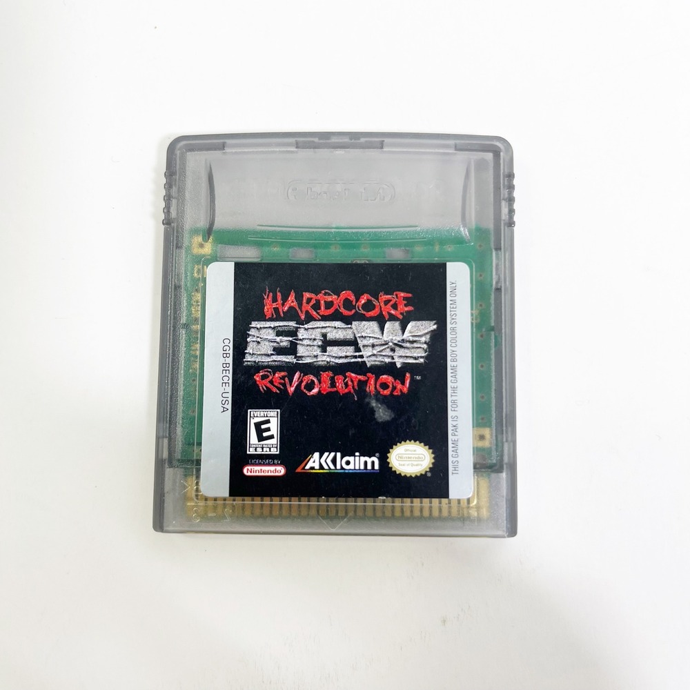 Nintendo ECW Hardcore Revolution Game Boy Color GBC Wrestling Acclaim CGB-BECE